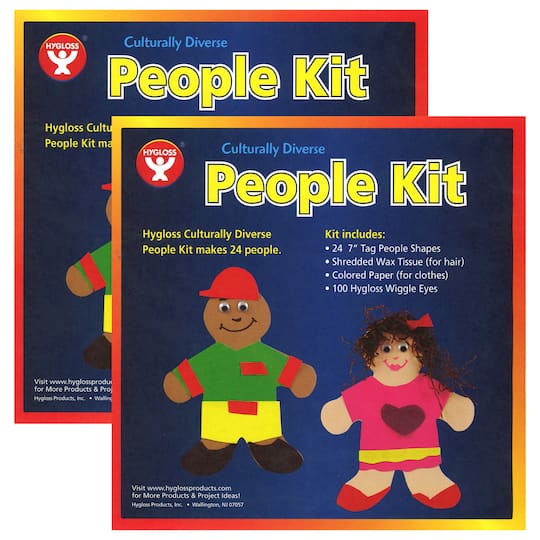 Hygloss® Culturally Diverse People Kit, 2ct.